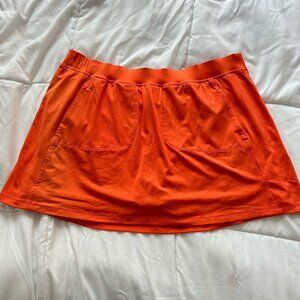 Tail Activewear Skirt Skort Orange Pull On Womens L/XL Tennis Golf Pickleball